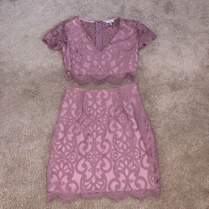 Tobi two piece lace set
